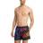 Emporio Armani Multicoloured Logo Swim Shorts, Black