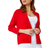 Roman Cropped Knitted Shrug - Red