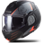 LS2 Advant Codex Flip Front Motorcycle Helmet - Matt Black Titanium/Iridium Silver