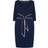 Adrianna Papell Crepe Tie Dress - Navy Sateen/Ivory