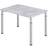 Hammerbacher Hammerbacher 120x80cm Beton/Silber Schreibtisch