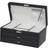 Black Bonded Leather Jewellery Box P55137