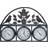 Charles Bentley Shabby Chic with Thermometer Wall Clock