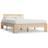 vidaXL Solid Pine Wood 66cm Sengeramme 140x200cm