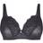 Oola Lace & Logo Non Wired Soft Bra Plus Size - Black