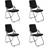 Folding Chairs Office Chair 91cm 4pcs