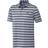 Adidas Men's Two Color Striped Polo Shirt - Collegiate Navy/White