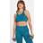 MP Women's Tempo Wave Seamless Sports Bra Teal Blue