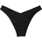 PINK V Front Itsy Bikini Bottom - Pure Black