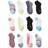 Hanes Girl's No Show Socks 12 pack - Multicolour