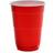Diverse Plastglas 40 cl. Rød m. hvid inderside højde 102mm 16 x 50 stk, 800 stk