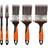 Work it Work>it Brushes in Sets of 2 Round and 3 Flat Fjernlager, 4-5 dages levering
