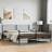 vidaXL Metal Bed Frame with Headboard and Footboard 200 x 200 cm Black