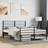 vidaXL Metal Bed Frame with Headboard and Footboard 140x200 cm Black