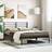 vidaXL Metal Bed Frame Black Powder-Coated Steel King Size