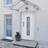 vidaXL Front White 98 208 cm PVC External Door (x)