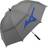 Mizuno Grey/Blue Golf 2021 Mens 68" Tour Twin Double Canopy Vented Golf Umbrella