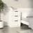 vidaXL white, 1/2x Night Bedside Table