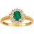 Guldfynd Ring - Gold/Diamonds/Emerald