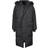 Urban Classics Ladies Oversize Faux Fur Puffer Coat - Black