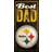 Fan Creations Pittsburgh Steelers Best Dad Sign, Multicolored