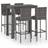 vidaXL 5 Outdoor Bar Set