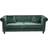 Venture Design Velvet Green Sofa 217cm 3 personers