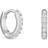 Simply Silver Sterling 925 Cubic Zirconia Mini Hoop Earrings