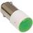 Malmbergs LED-lampa, Ba9s, 24V AC/DC, Grön