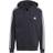 Adidas Essentials Fleece 3-stripes Full-zip Hoodie - Black