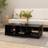 vidaXL black Solid Pinewood Coffee Table