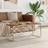 vidaXL Stainless Steel and Solid Wood Reclaimed Coffee Table