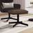 vidaXL 60x60x39 stof Fodskammel