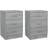 vidaXL grey sonoma, 1/2x Bedside Table