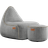 SACKit Cobana Lounge Chair & Pouf Grey Sækkestol
