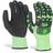 Glovezilla GLOVEZILLA SANDY NITRILE COATED GLOVE GREEN Green