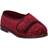 GBS GBS Nola Slipper Touch Fastening Ladies Slipper Wine Wine