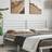vidaXL Metal White 180 cm Headboard