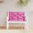 vidaXL Hynder Til Havebænk 2 Stk 100x50x7 cm Stof Pink Stolehynde Pink (100x50cm)