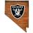 Fan Creations Las Vegas Raiders 23.5" x Distressed State with Logo Sign