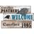 Fan Creations "Carolina Panthers 24" 3-Plank Welcome Sign"