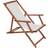 Charles Bentley Folding fsc Eucalyptus Deck Sun Lounger Cream