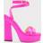Jimmy Choo Gaia Satin Sandals - Pink