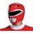 Disguise Men's Red Ranger Adult Helmet