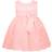 Renvena Toddler Embroidered 3D Flower Dress Princess Pageant Christening Baptism Party - Pearl Pink