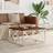 vidaXL Stainless Steel and Solid Wood Reclaimed Coffee Table 80x80cm