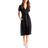 Quince European Linen Button Front Dress - Black