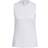 adidas Essentials Heathered Mock-Neck Sleeveless Golf Polo Shirt White, Female, Tøj, T-shirt, Golf, Hvid