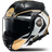 LS2 FF901 Advant X Metryk Black Gold Modular Helmet Gold