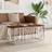 vidaXL Stainless Steel and Solid Wood Reclaimed Coffee Table